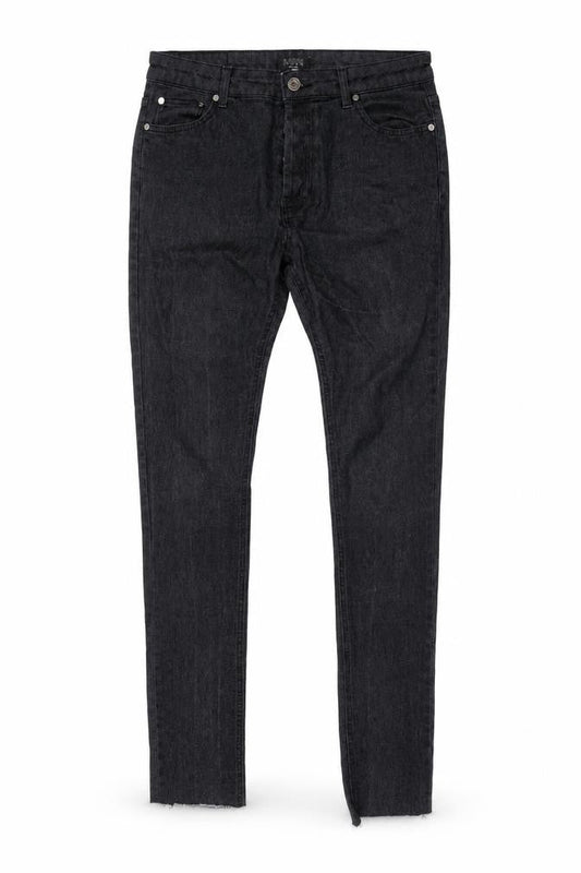 Front view of boohooMAN Men's Blue Skinny Fit Denim Jeans, size 34 Slim, Fit