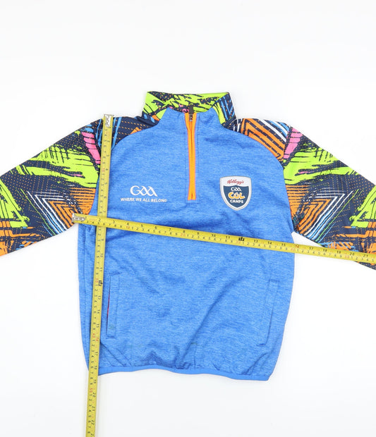 Azzurri Boys Blue 2 Years 1/4 Zip Sports Sweatshirt GAA Cool Camps