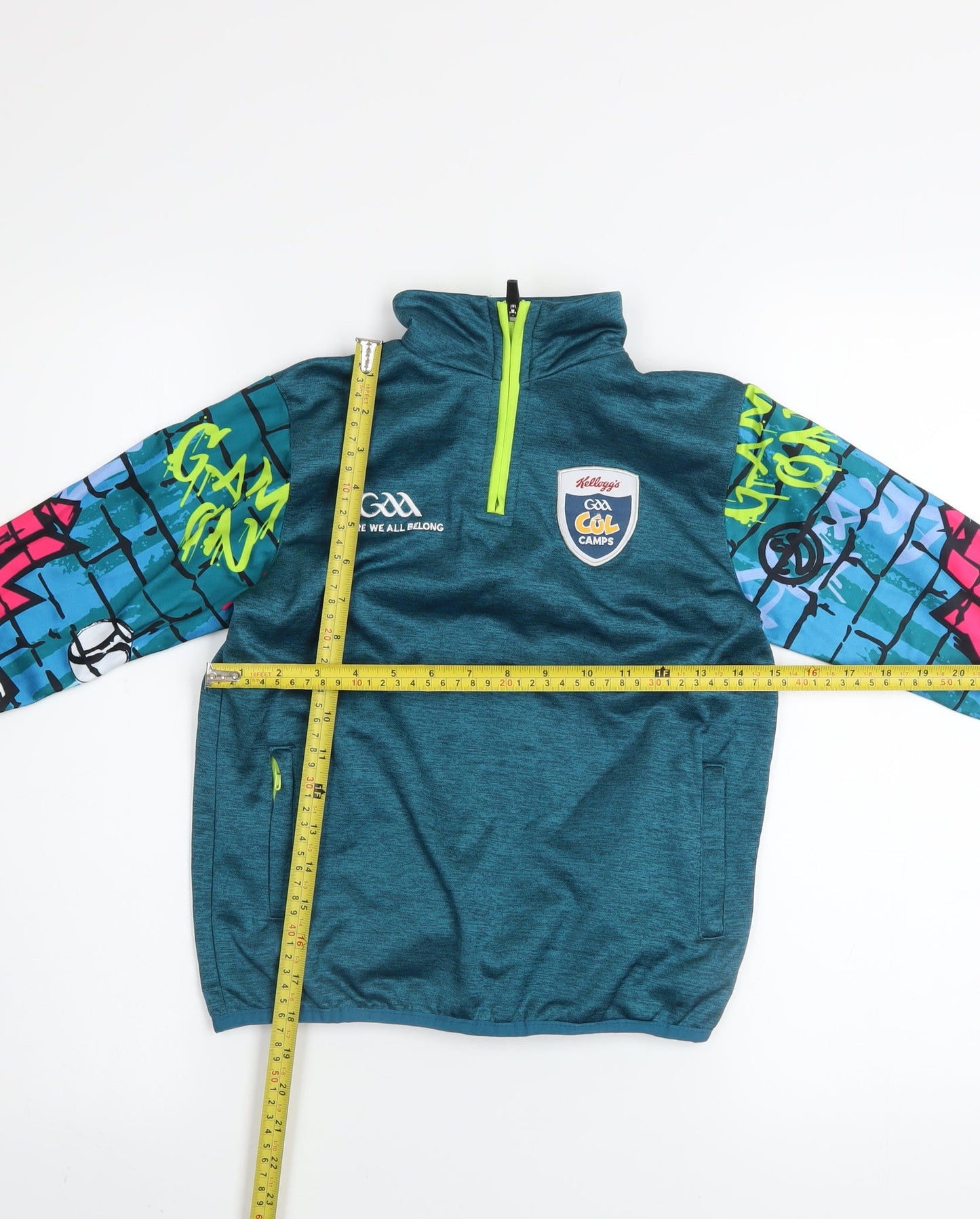Azzurri Boys Blue Graphic 1/4 Zip Pullover Sweatshirt 2 Years