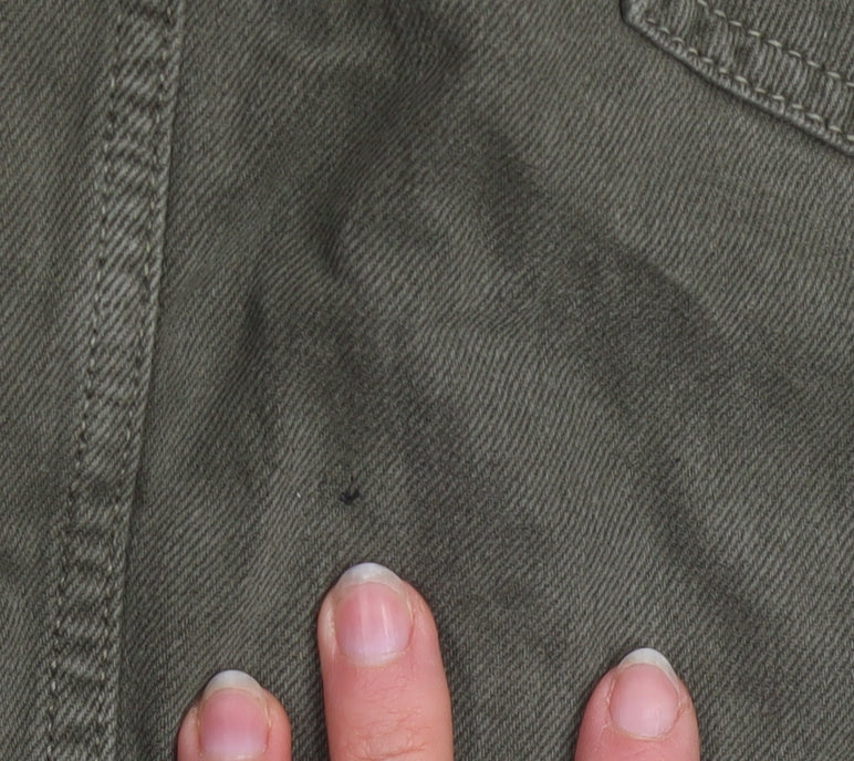 New Look Teens Green Denim Short Skirt Age 11 Cotton Casual