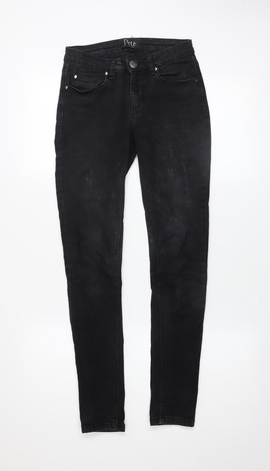 Poco by Pippa Women's Black Skinny Jeans Size 6 Regular