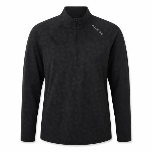 TOG24 Womens Black Arctic 1/4 Zip Long Sleeve Activewear Top Size M