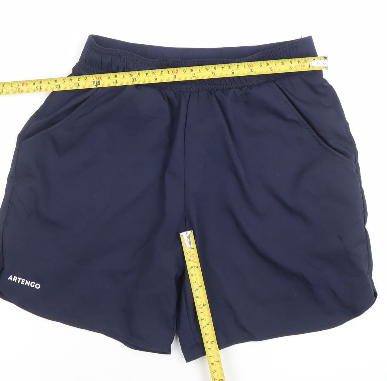 Artengo Womens Navy Blue Activewear Shorts Size S Regular Fit Lightweight