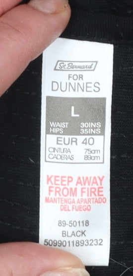 St. Bernard for Dunnes Women Black Sequin Leggings Size L Viscose