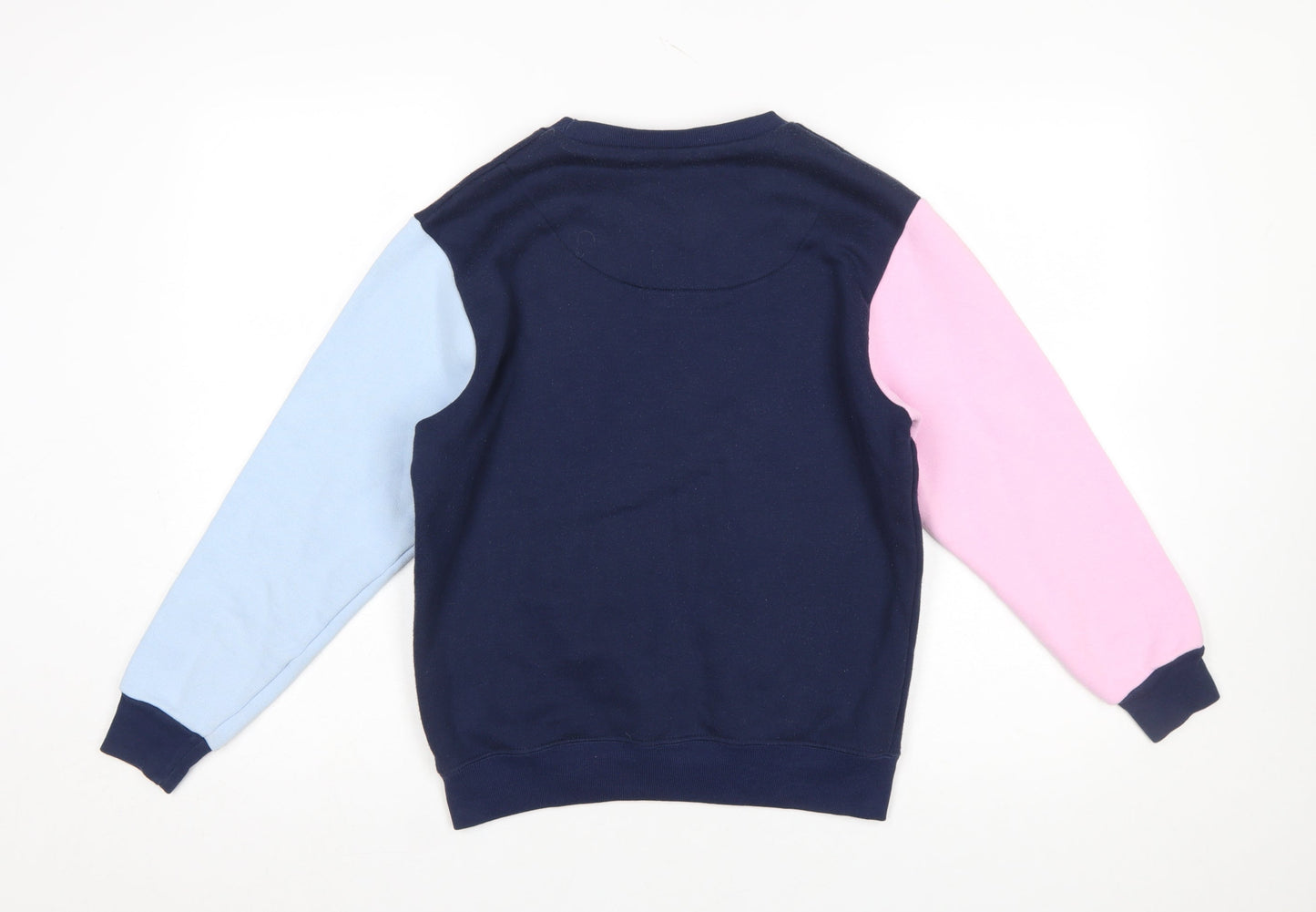 Whale of a Time Clothing Womens Navy Colourblock Sweatshirt XXS