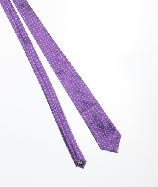 Savoy Taylors Guild Men's Purple Paisley Silk Tie - One Size