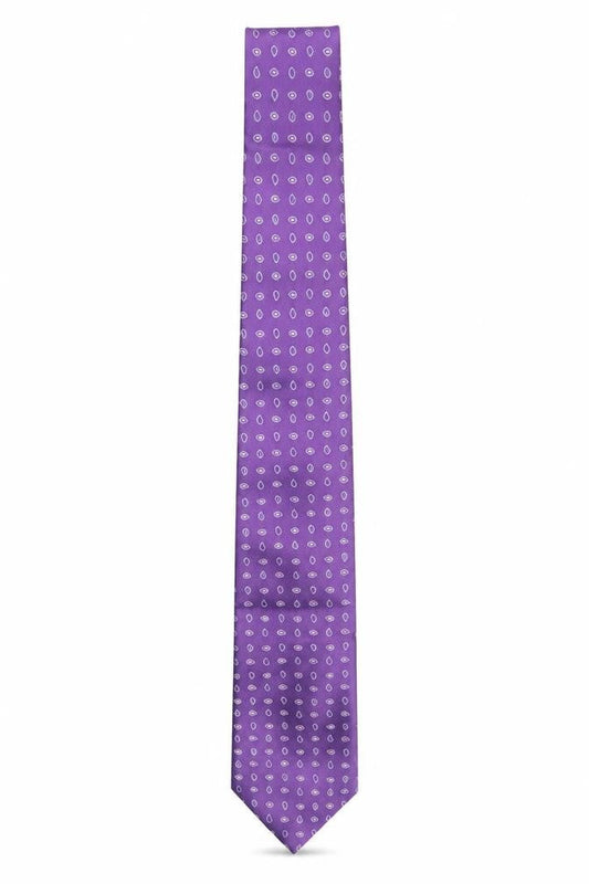 Savoy Taylors Guild Men's Purple Paisley Silk Tie - One Size