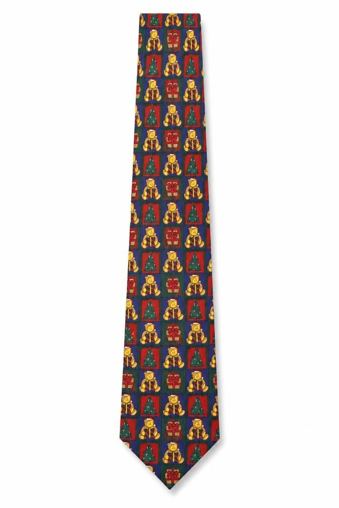 Havana Men's Multicoloured Christmas Teddy Bear Polyester Tie One Size