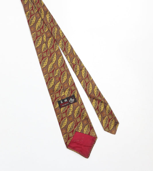 Greatwall Men's Multicoloured Silk Paisley Tie 176cm Classic Style