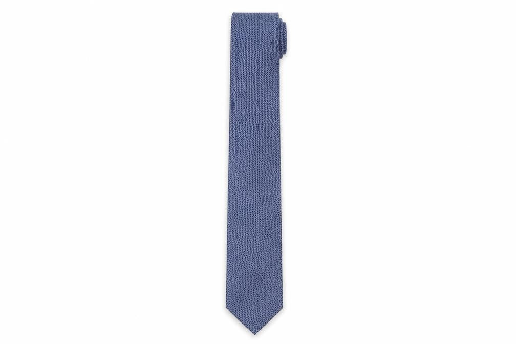 Tie Rack Men’s Blue Geometric Slim Tie 100% Silk One Size