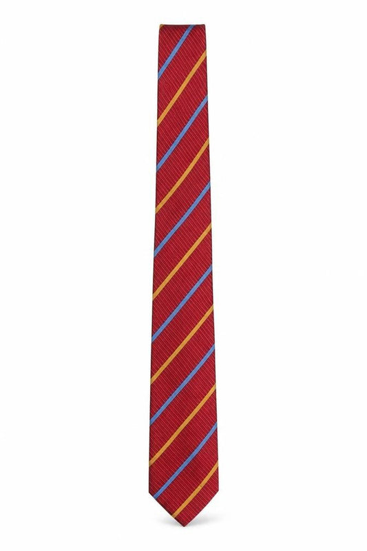 Brown Thomas Men’s Red Striped Slim Silk Tie One Size
