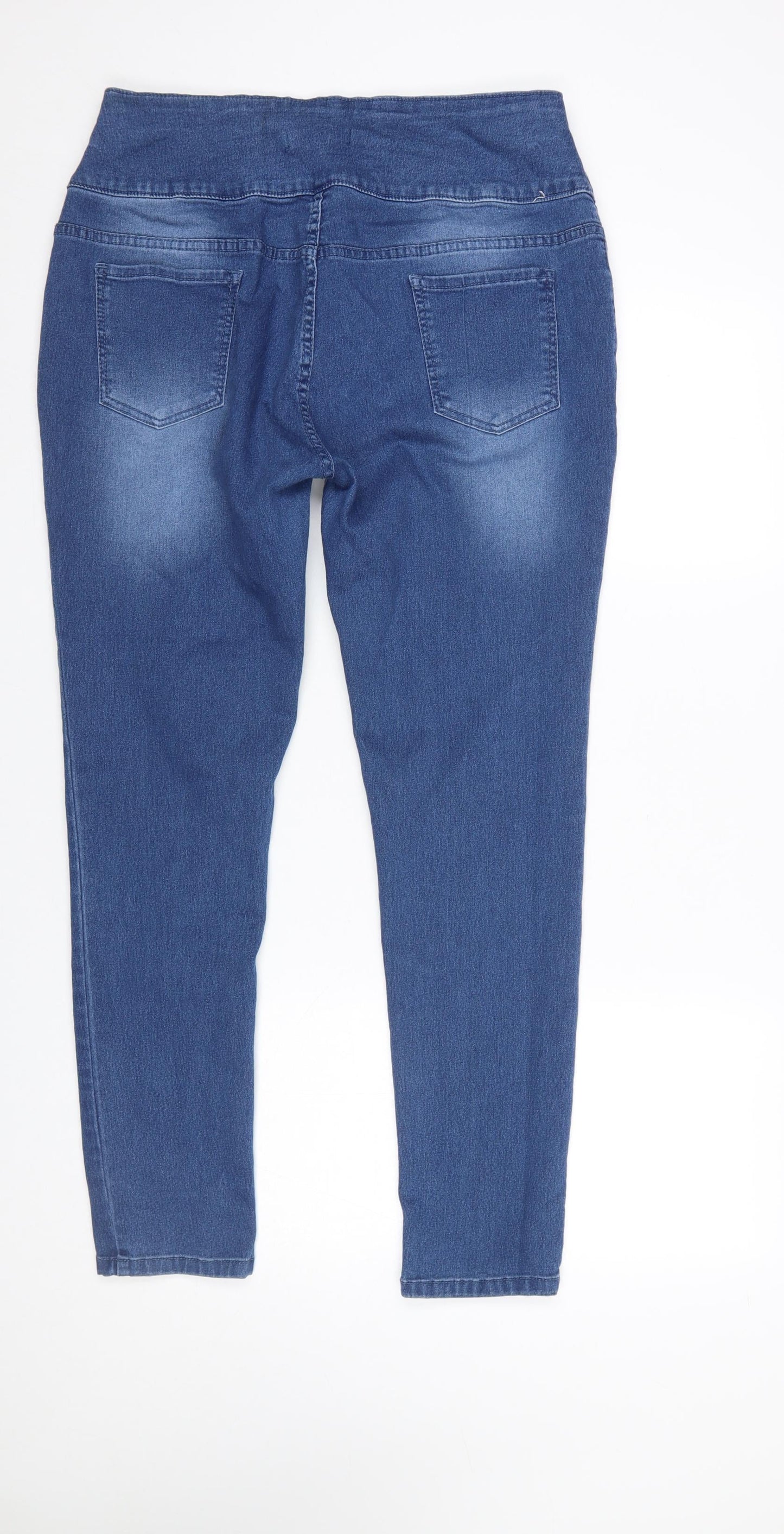 Maxcares Womens Blue Skinny Stretch Jeans Size 8 Slim Fit Denim