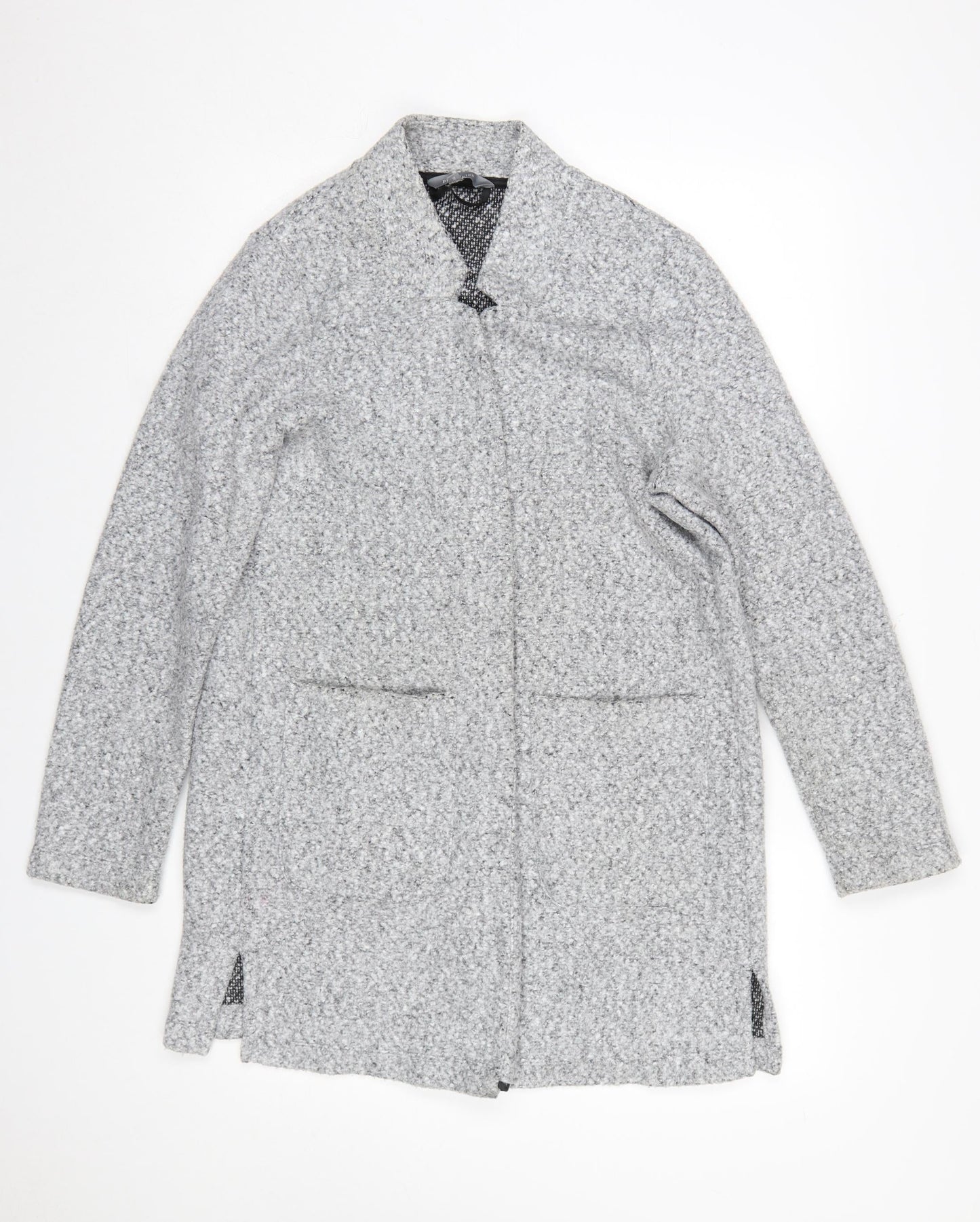 Principles Women's Grey Size 14 Long Sleeve Knit Open Cardigan