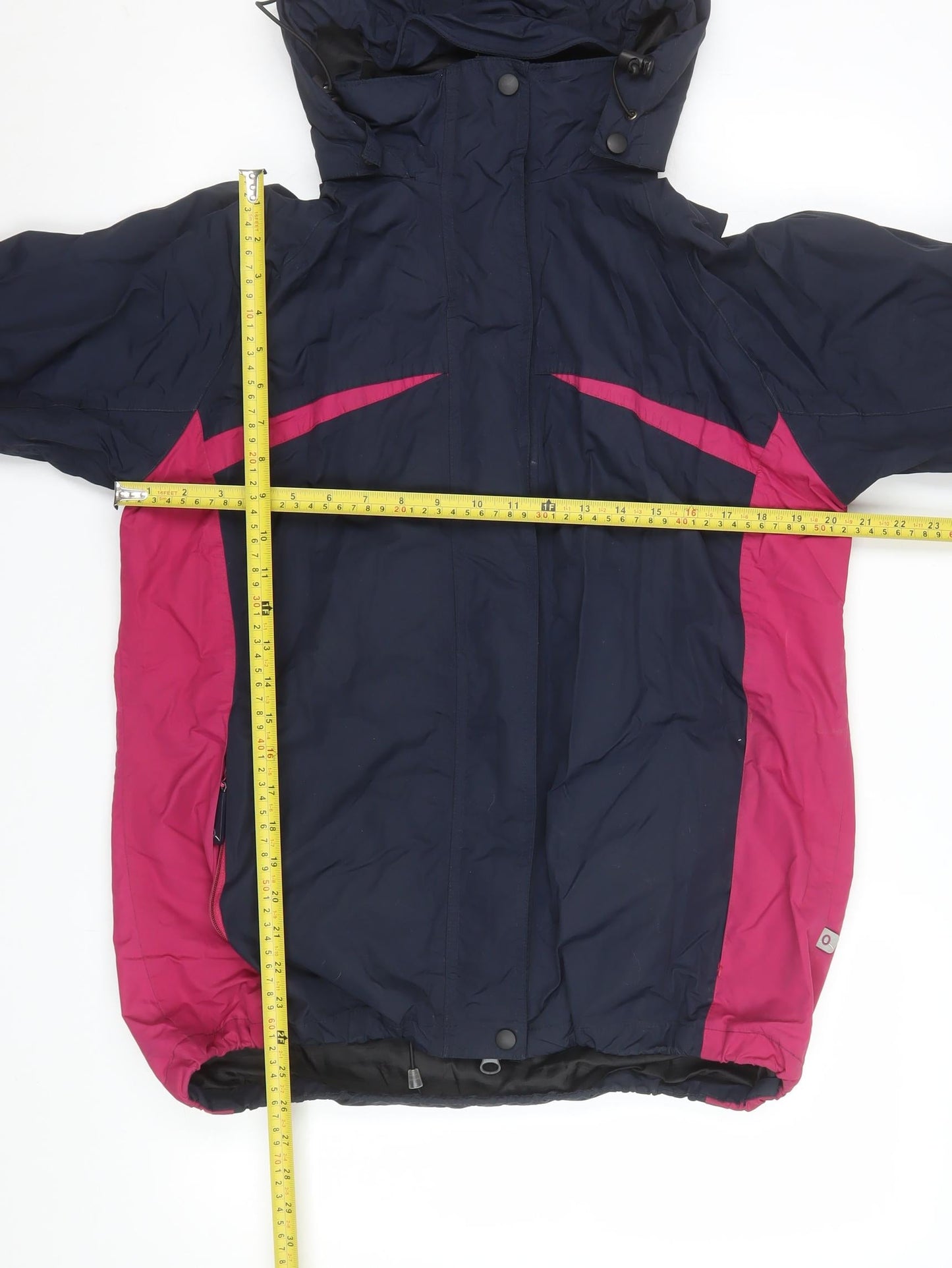 Gti Outdoor Womens Blue Pink Size 16 Waterproof Ski Jacket Hooded