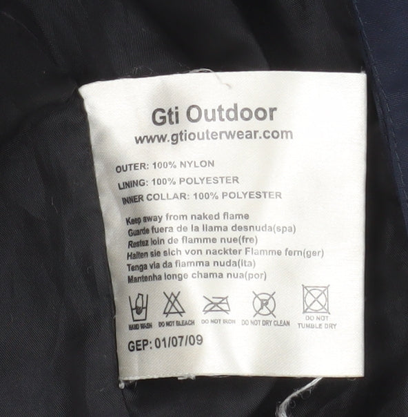 Gti Outdoor Womens Blue Pink Size 16 Waterproof Ski Jacket Hooded