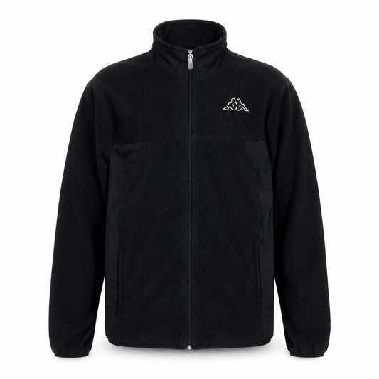 Kappa Men's Black Fleece Full Zip Jacket Medium Regular Fit