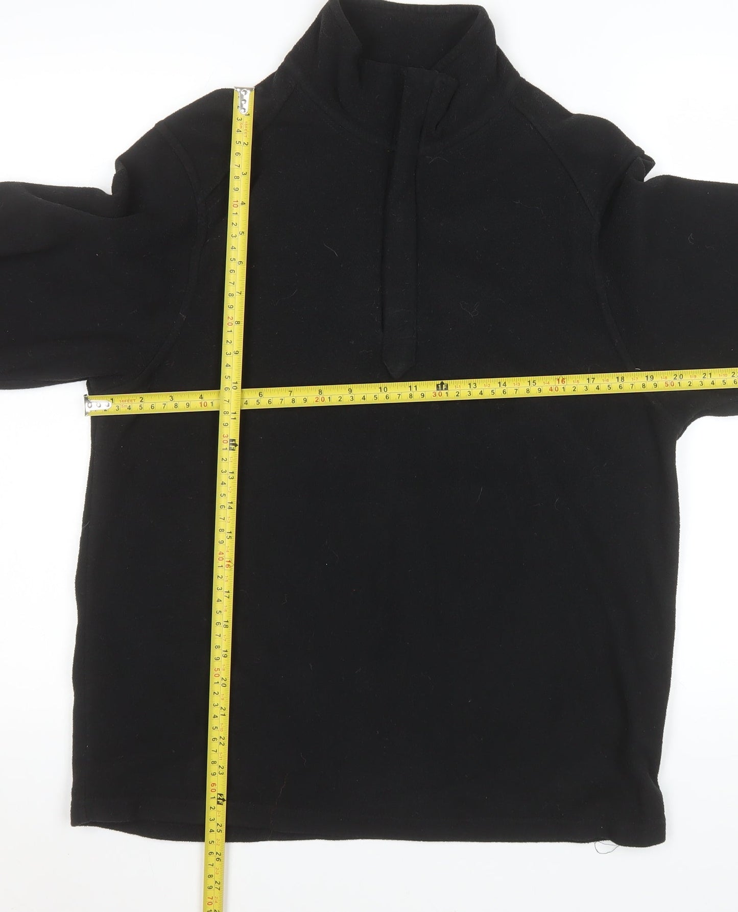 Mens UK M Regular Marks and Spencer Black Pullover Sweatshirt