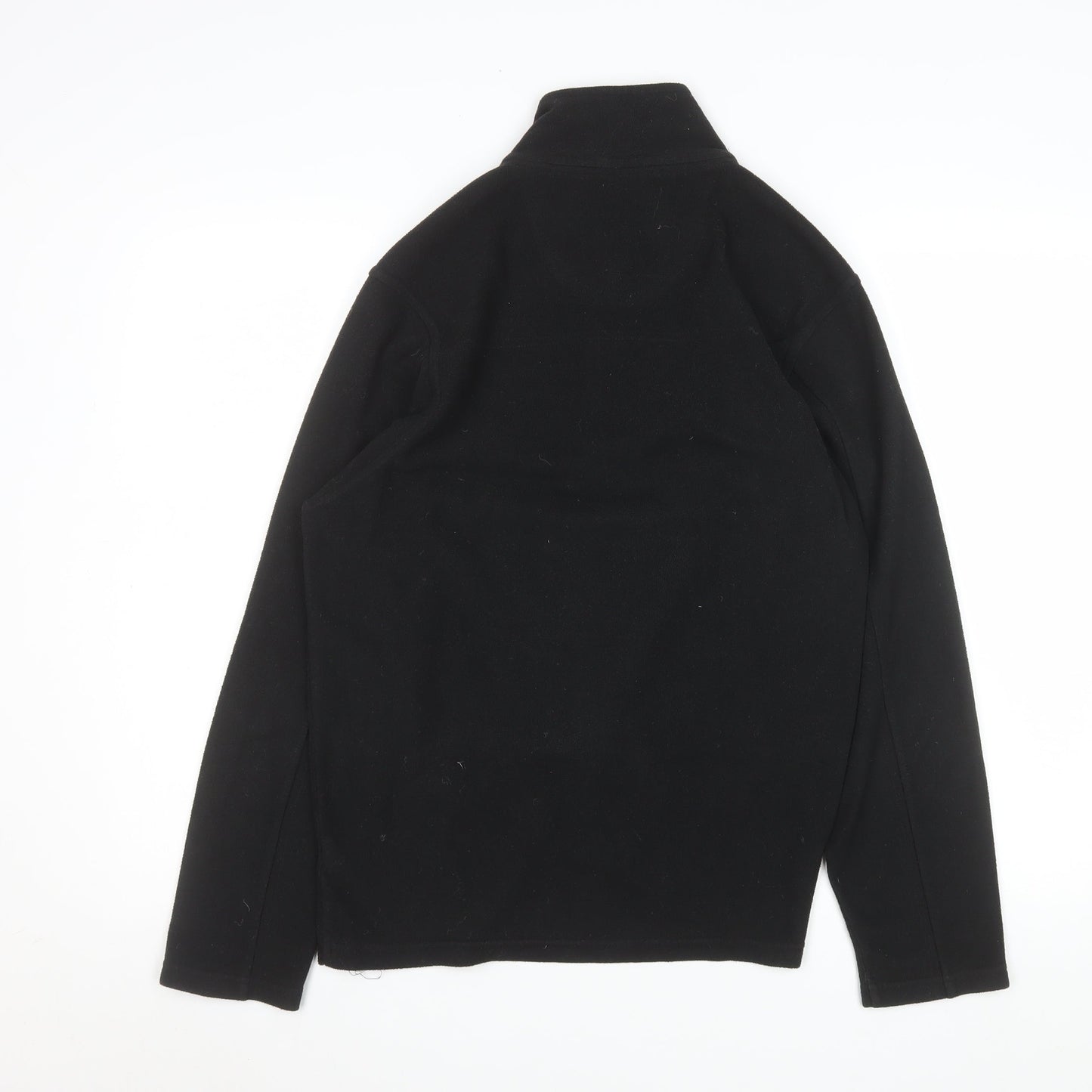 Mens UK M Regular Marks and Spencer Black Pullover Sweatshirt