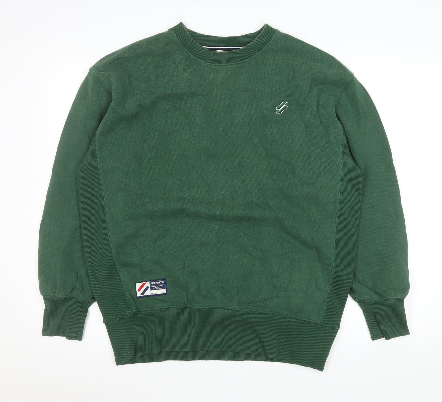 Superdry Men's Green XS Pullover Crew Neck Sweatshirt