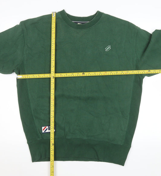 Superdry Men's Green XS Pullover Crew Neck Sweatshirt