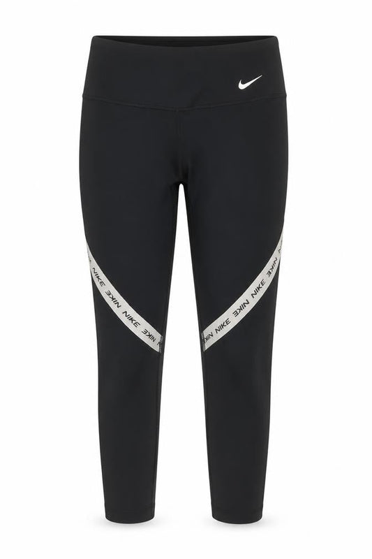 Nike Womens Black Ankle Leggings M Stretch Sports Activewear