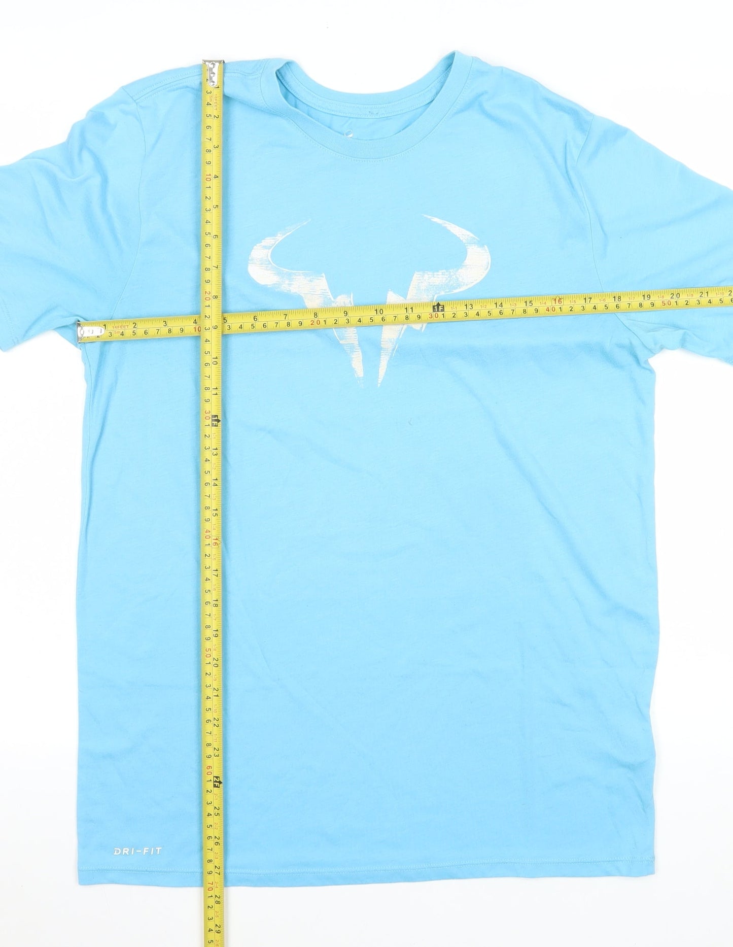 Nike Womens Blue Dri-Fit Athletic T-Shirt Medium Sports Top