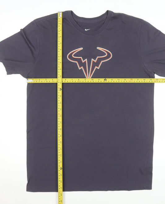 Nike Unisex Blue Dri-Fit Athletic T-Shirt Medium