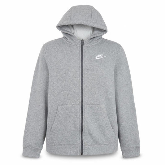 Nike Womens Grey Full Zip Hooded Jacket XL Cotton Blend