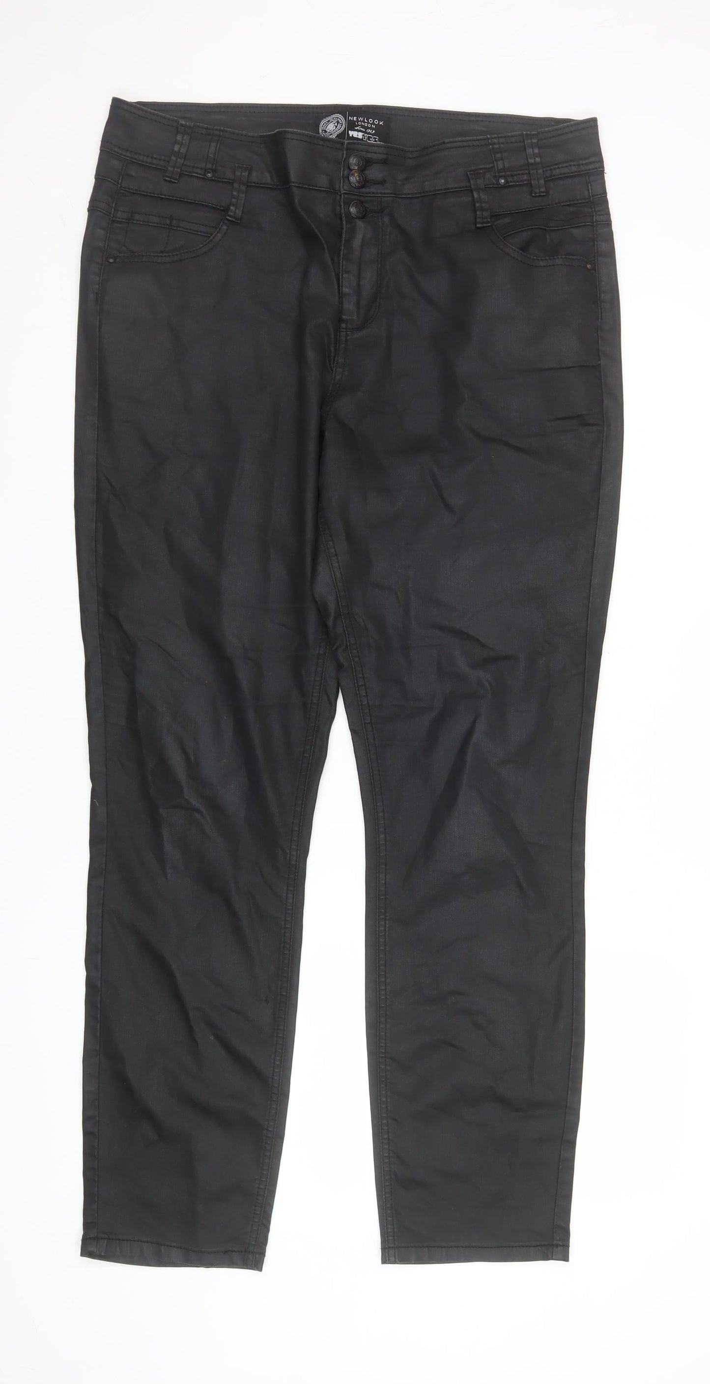 New Look Women Black Size 18 Stretch Jegging Trousers