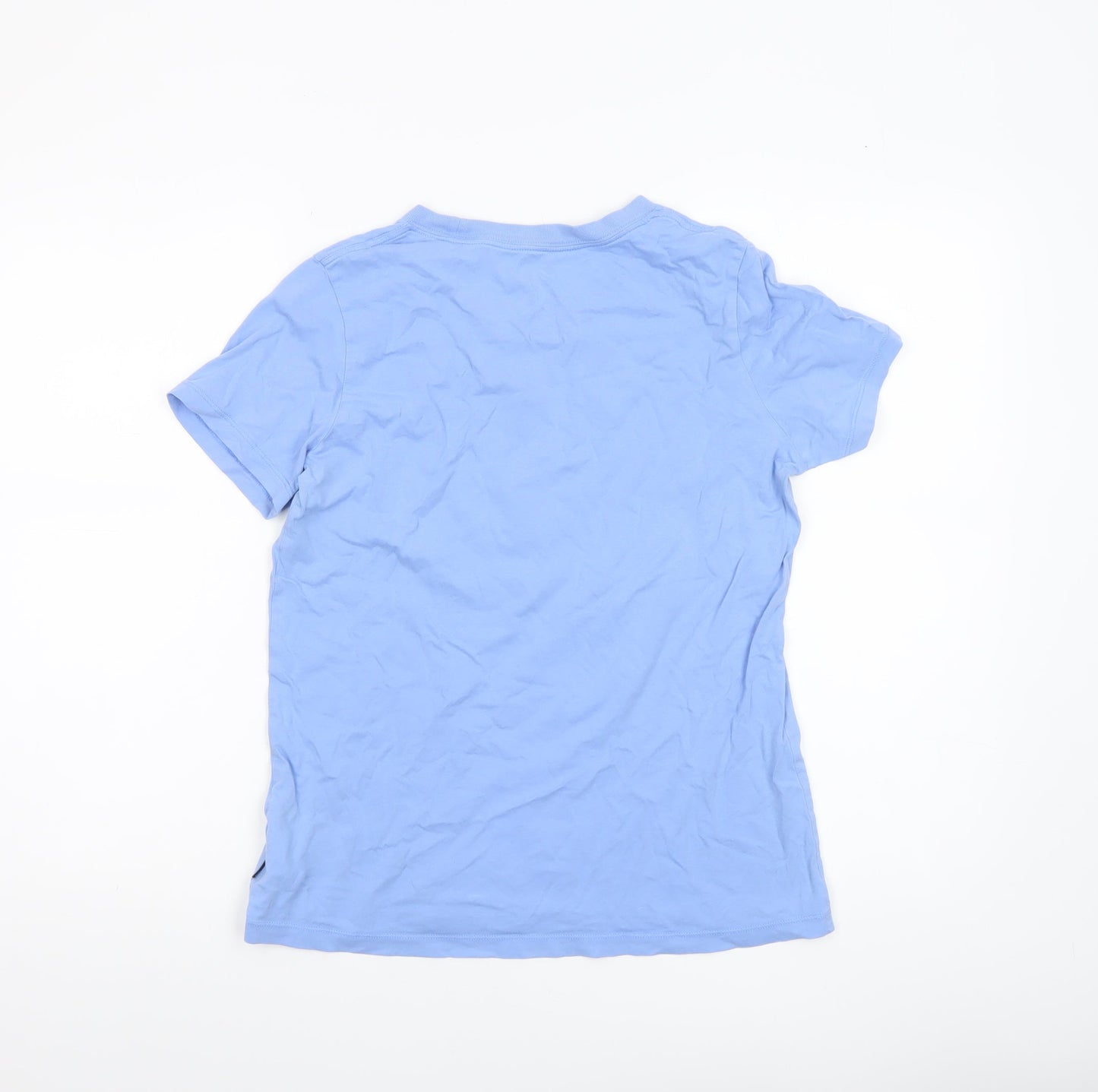 Converse Boys Blue Classic Fit Graphic Logo Short Sleeve Cotton T-Shirt Size S