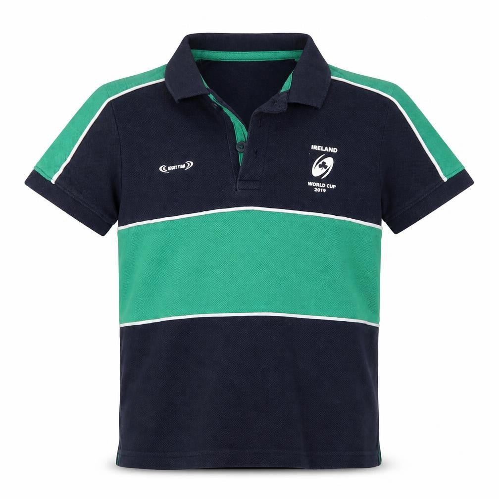United Colors of Benetton Bennetton Boys Blue & Green Rugby World Cup Polo Shirt 6-7 Years