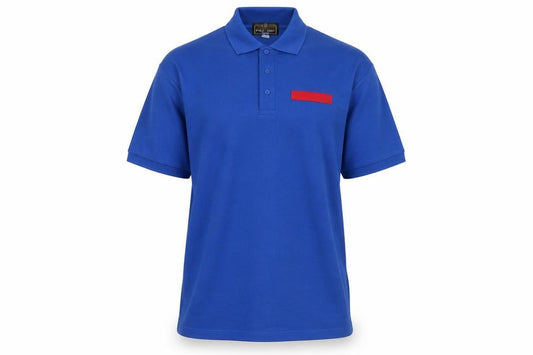 ARCO Workwear Blue Men's L Polo Shirt Polyester Cotton