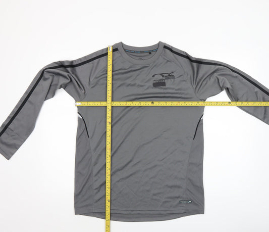 Next Boys Grey Long Sleeve Sports Top 15 Years Polyester Activewear