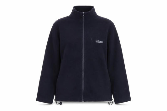 Front view of Maine New England Women's Blue Fleece Full Zip Jacket, size 12