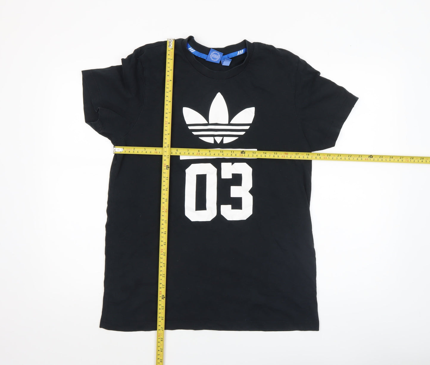 Adidas Men's Black Graphic Print Cotton Sports T-Shirt M
