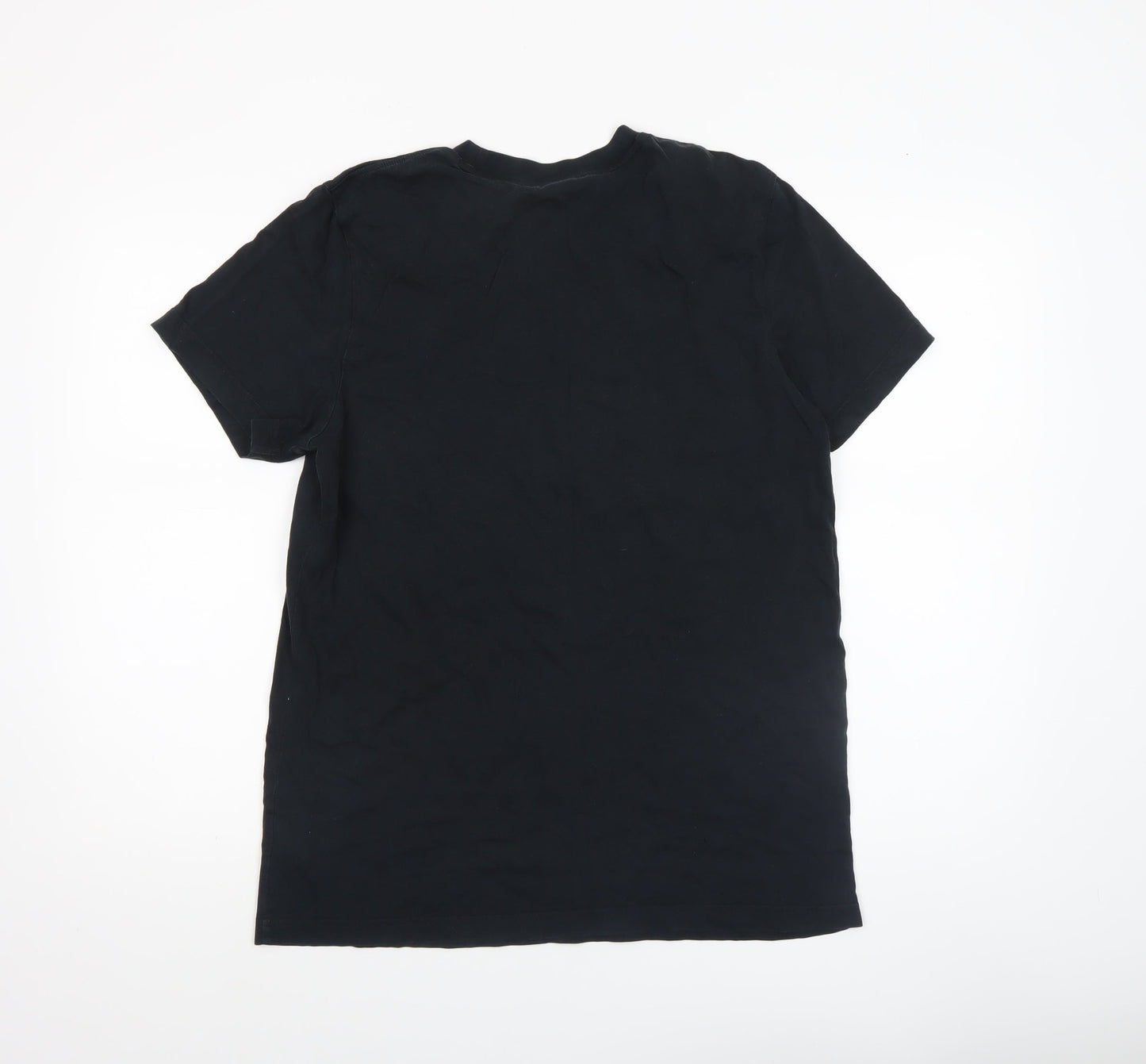 Adidas Men's Black Graphic Print Cotton Sports T-Shirt M