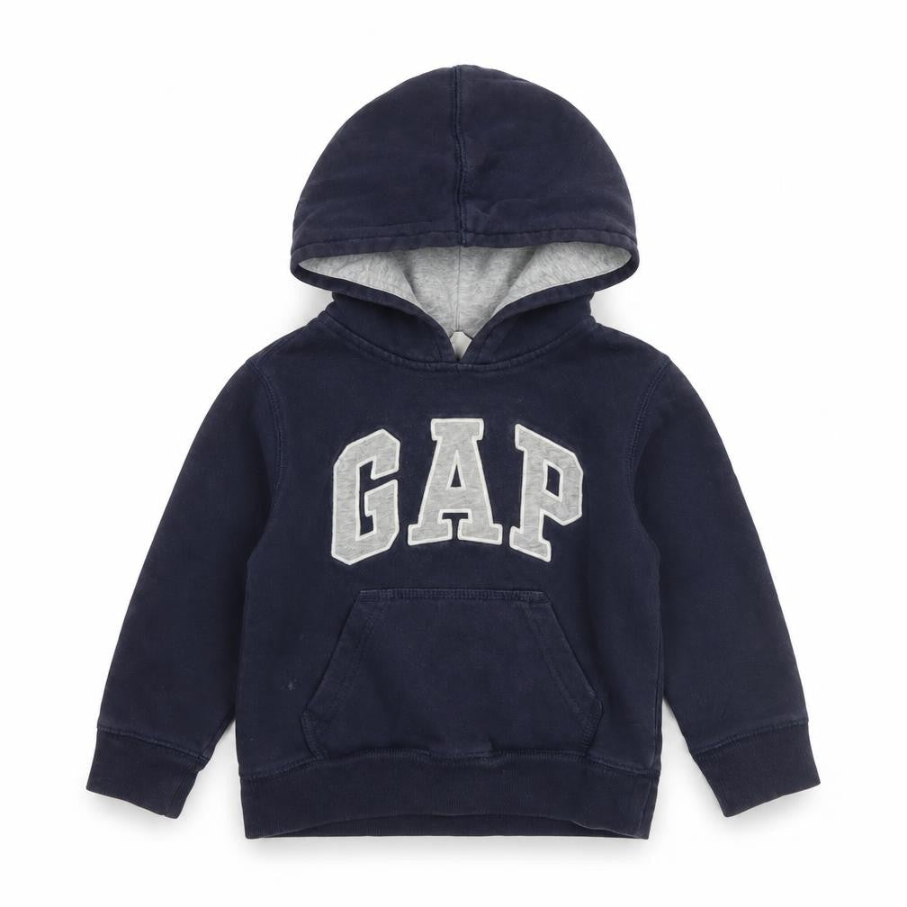 Gap Boys Navy Blue Pullover Hoodie 3 Years Cotton Logo Sweatshirt