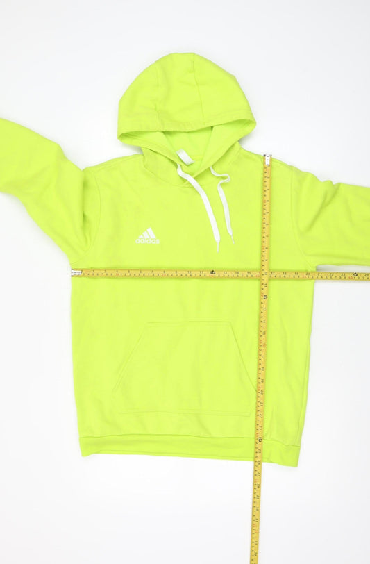 Adidas Men's Yellow Pullover Hoodie Size M Regular Fit Fleece
