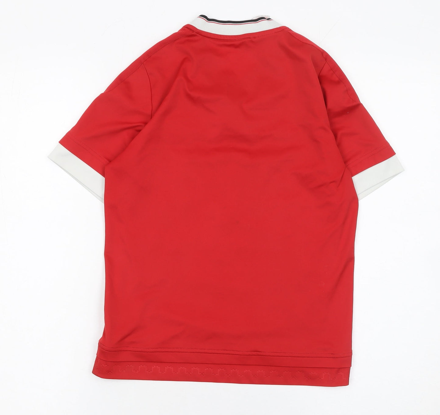 Adidas Boys Red Manchester United Football Jersey Shirt 9-10 Years