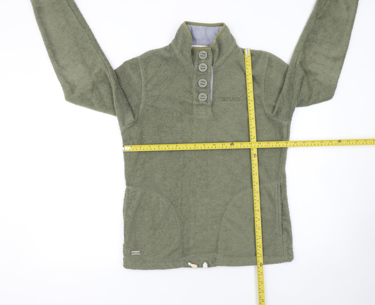 Regatta Womens Green Fleece Pullover Sweatshirt UK 10 Outdoor Casual