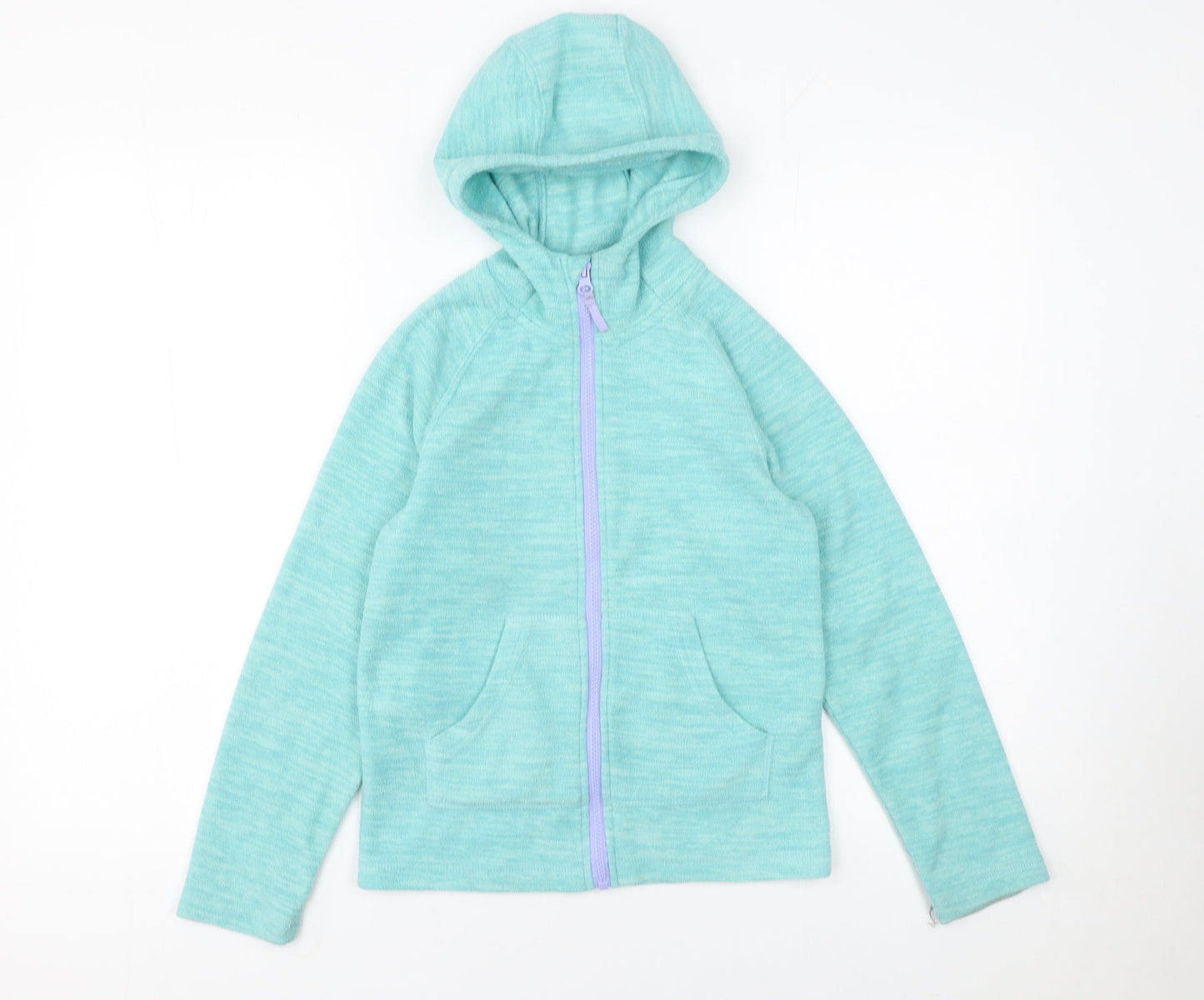 Mountain Warehouse Girls Green Full Zip Fleece Hoodie 9-10 Years