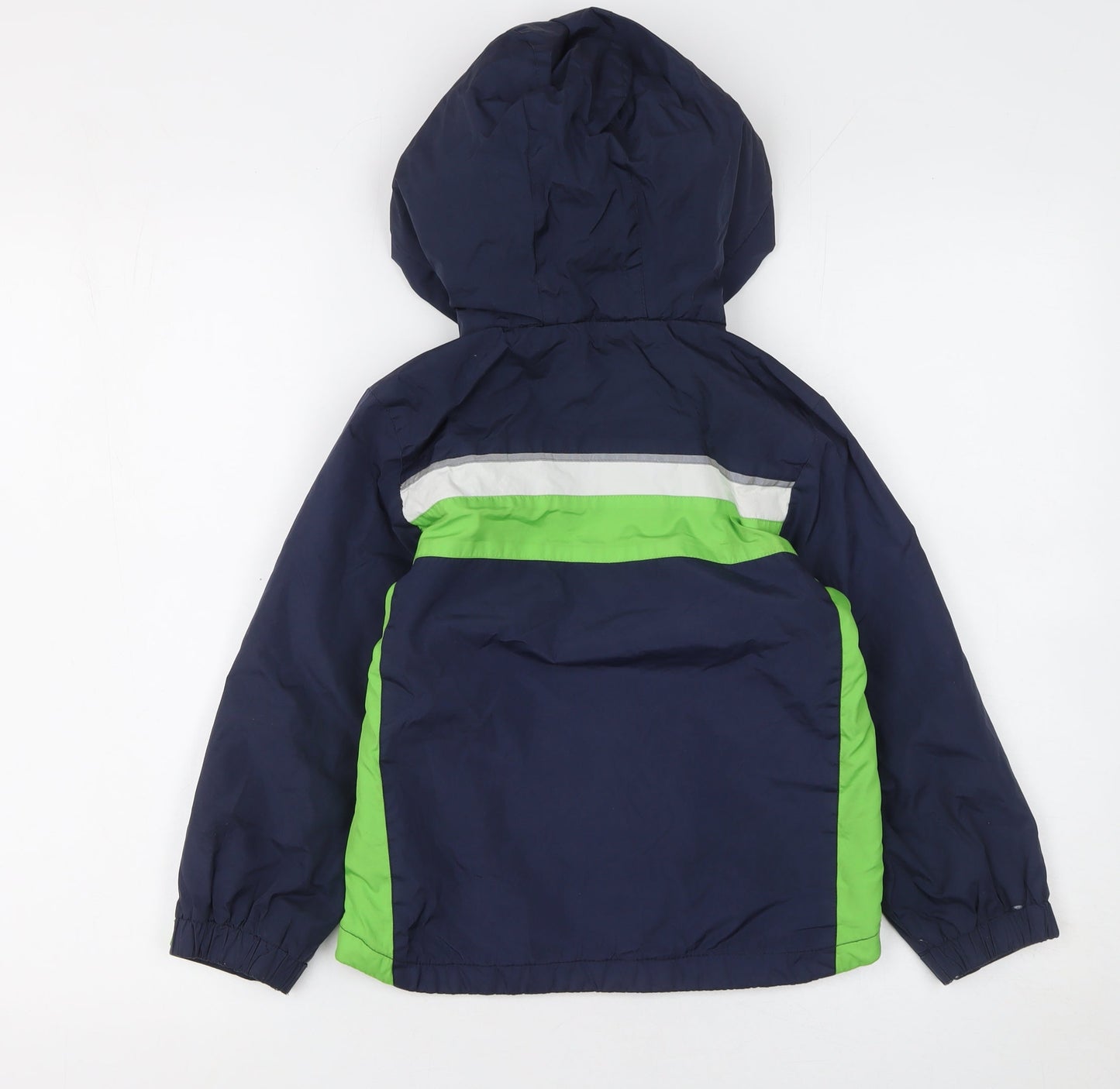 London Fog Boys Blue and Green Hooded Puffer Jacket 6 Years