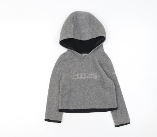 TOG24 Boys Grey Fleece Pullover Hoodie 1-2 Years Warm Winter Top