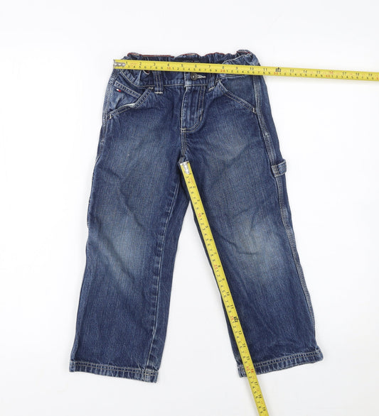 Tommy Hilfiger Boys Blue Straight Leg Jeans 5 Years Adjustable Waist