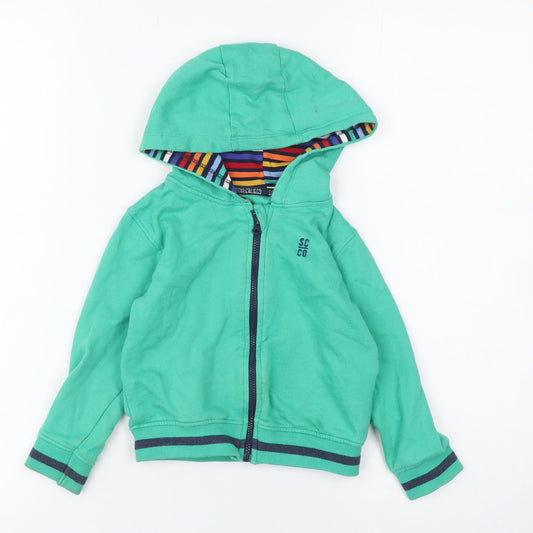 SoulCal Green Hooded Full Zip Baby Jacket 18-24 Months