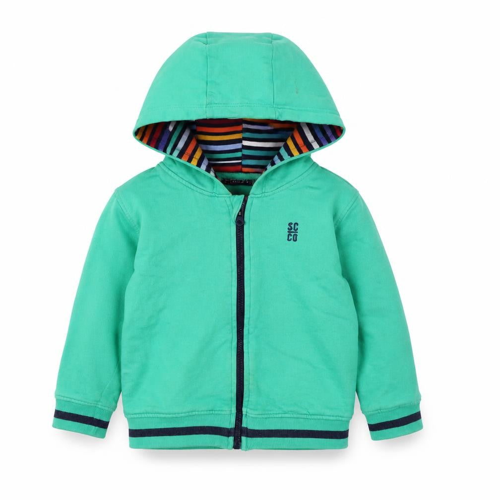 SoulCal Green Hooded Full Zip Baby Jacket 18-24 Months