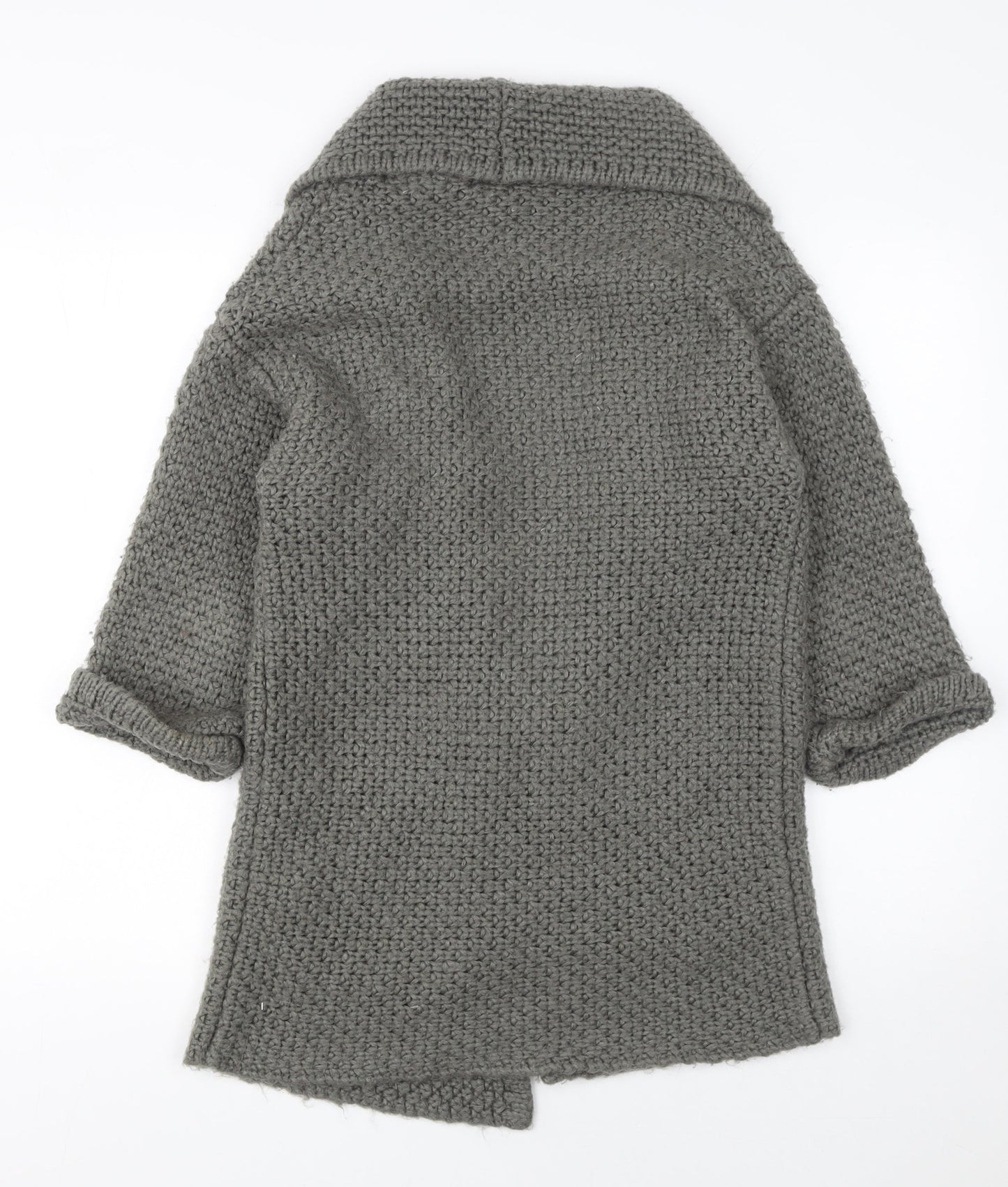 FatFace Women’s Grey Chunky Knit Longline Cardigan Size S