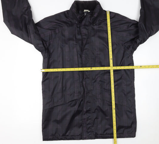 Cotton Traders Men's Plum Purple Parka Jacket M Full Zip Lined