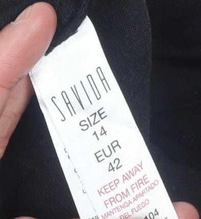 Savida Women Black Size 14 Maternity Skinny Jeans High Rise Stretch