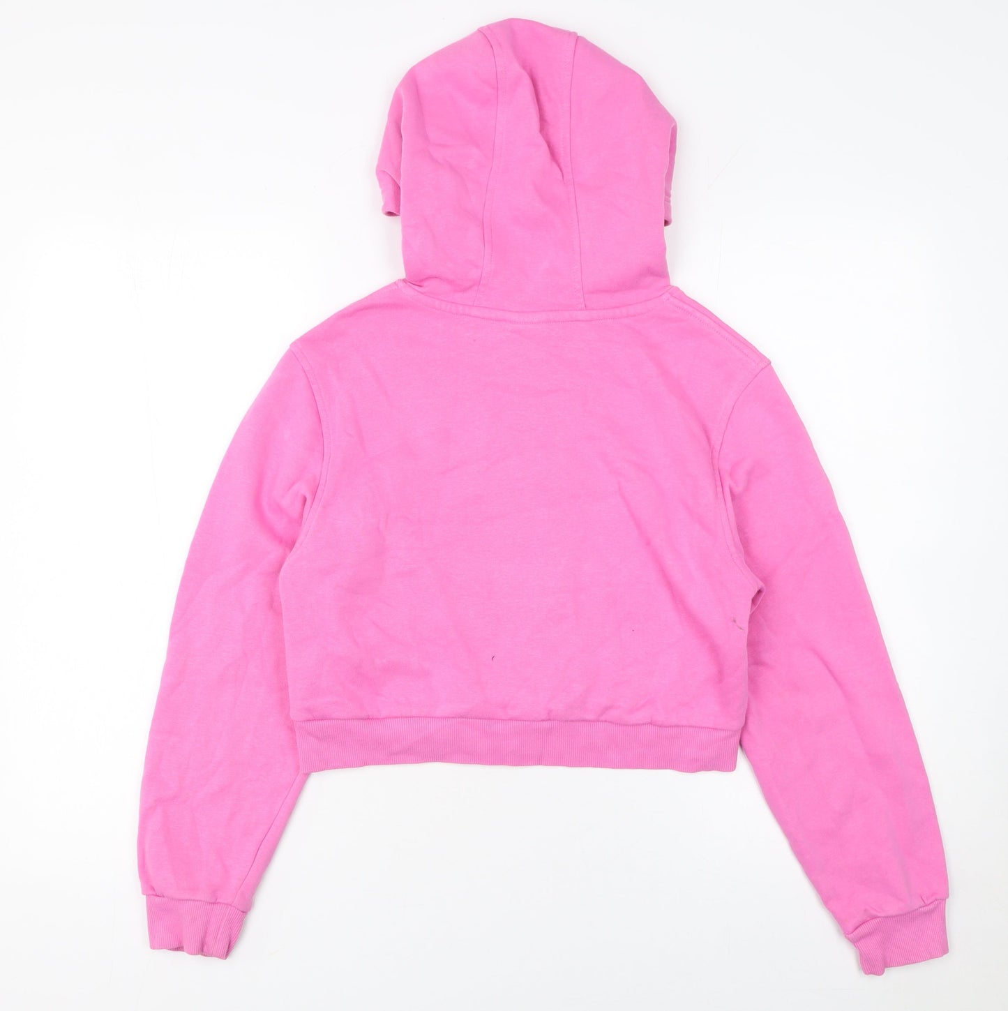 Nike Girls Pink Pullover Hoodie Size 146 Fleece Logo Sweatshirt